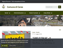 Tablet Screenshot of comune.ceres.to.it